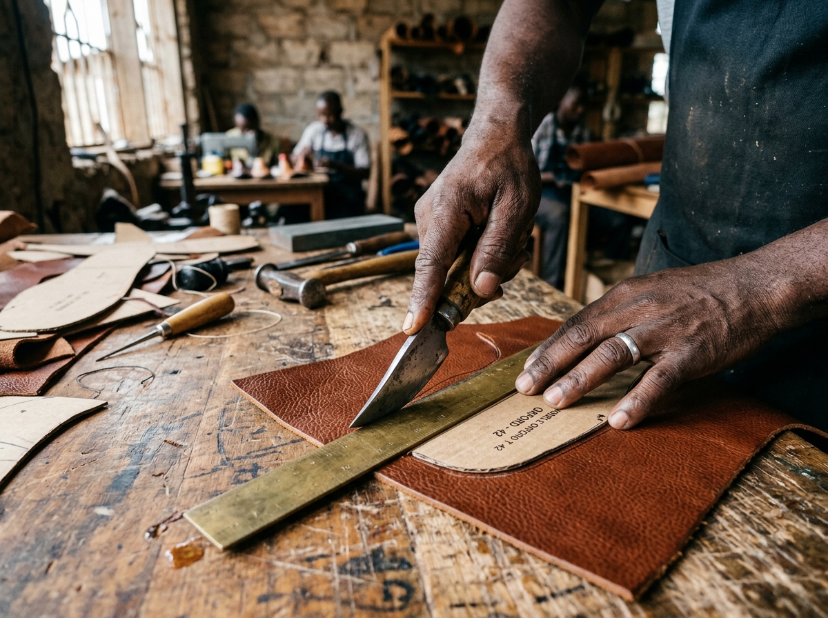 Étape 2 : Découpe manuelle au tranchet